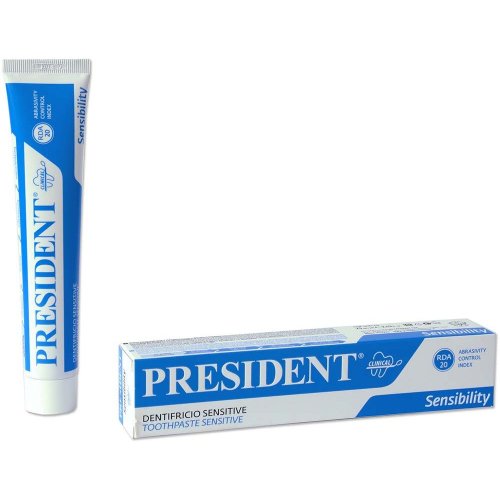 PresiDENT Sensibility zubní pasta pro citlivé zuby s hydroxyapatitem 75 ml