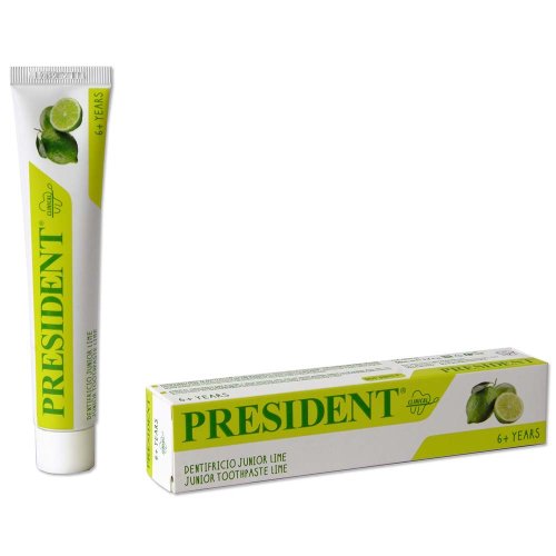 PresiDENT Junior dětská zubní pasta, limetková, od 6 let, 50ml