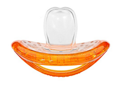 Curaprox medicínský dudlík oranžový velikost 0 (3-7 kg) 2 ks