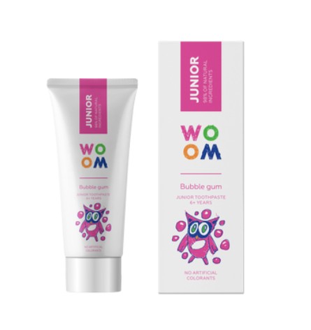 WOOM Junior ŽVÝKAČKA dětská zubní pasta od 6 let 50 ml