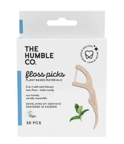 The Humble Co. Dental floss picks 50 ks