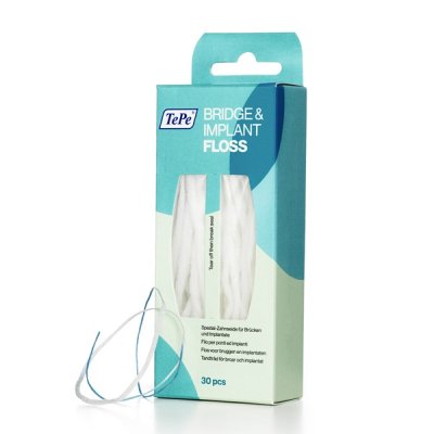 TePe Bridge & Implant Floss 30 ks vláken