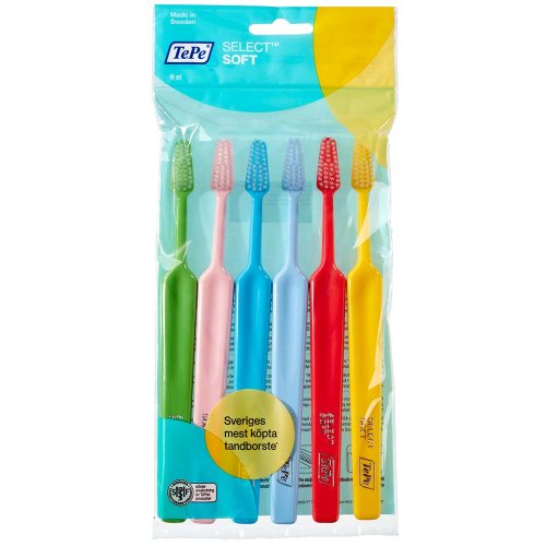 TePe Sada zubních kartáčků Select soft 4+2 zdarma