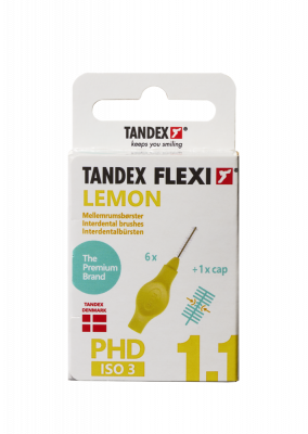 Tandex Flexi mezizubní kartáčky 1,1 Lemon ISO 3 6 ks