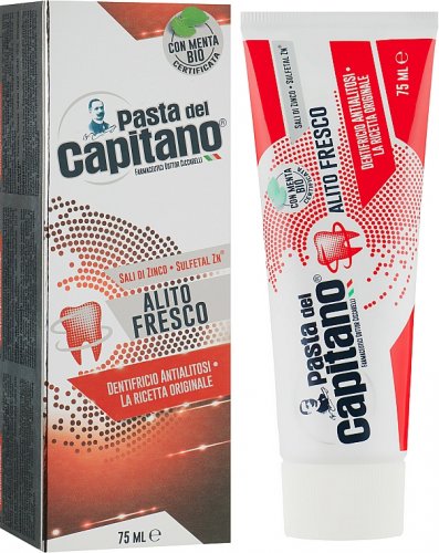 Pasta Del Capitano Alito Fresco zubní pasta proti zápachu z úst 75 ml