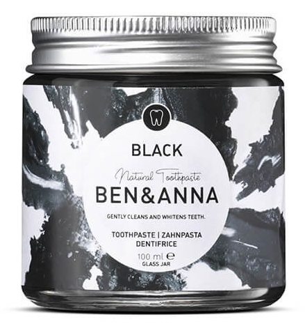 BEN&ANNA přírodní bělicí zubní pasta černá s aktivním uhlím 100 ml
