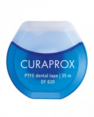 Curaprox DF 820 PTFE dentální páska chlorhexidin 35 m