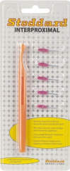 Stoddard 3-WAY mezizubní kartáčky 5 ks růžové